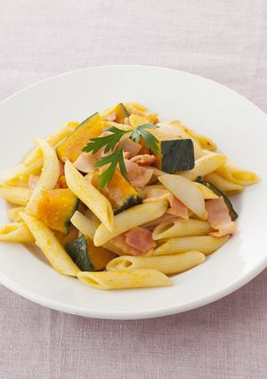 かぼちゃのクリーミィマヨパスタ-レシピのメイン写真