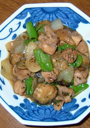 大葉にんにく醤油☆鶏肉となすの炒め物-レシピのメイン写真