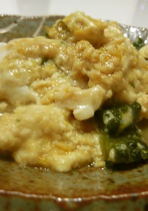 ゴーヤと豆腐のなめらか卵とじ-レシピのメイン写真