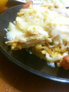 簡単♪エノキと卵と玉ねぎのチーズ焼き-レシピのメイン写真