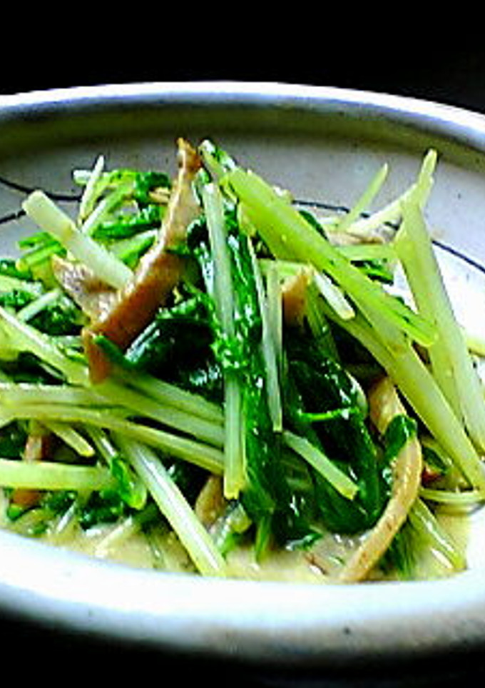 簡単もう１品☆みず菜とハムのカレー炒め-レシピのメイン写真