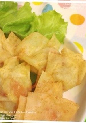 トマトが入った揚げワンタン♪-レシピのメイン写真