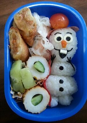 アナ雪オラフ☆キャラ弁-レシピのメイン写真