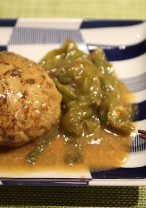 ナス入り味噌煮込みハンバーグ-レシピのメイン写真