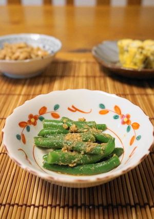 レンジで簡単☆いんげんの胡麻和え-レシピのメイン写真