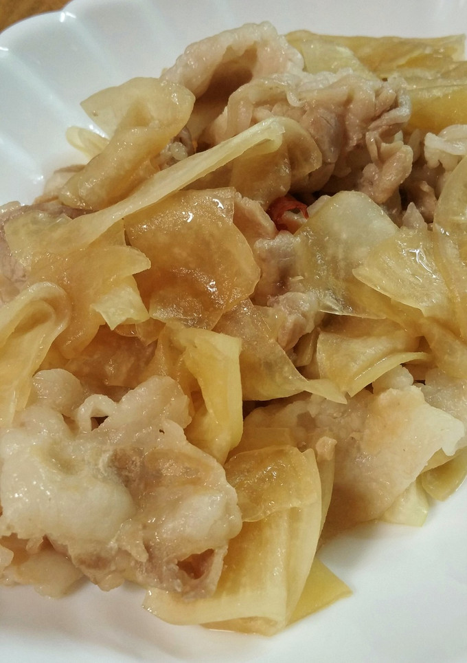 皮ごと大根と豚肉のピリ辛炒め煮☆-レシピのメイン写真