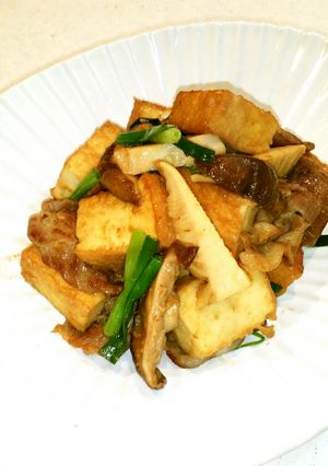 簡単⭐厚揚げ・たけのこ味噌炒め⭐台湾風-レシピのメイン写真