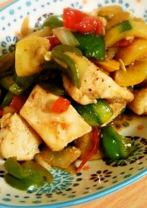 塩とまと＊野菜とチキンの炒め物-レシピのメイン写真