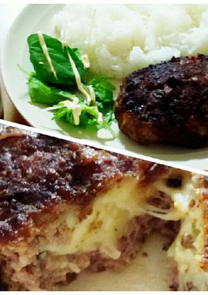 お家でポテサラハンバーグ-レシピのメイン写真