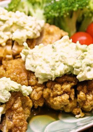 美味❤カレーチキン南蛮☆アボタルソース-レシピのメイン写真