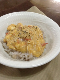 トマトとシラスのチーズスクランブル丼-レシピのメイン写真