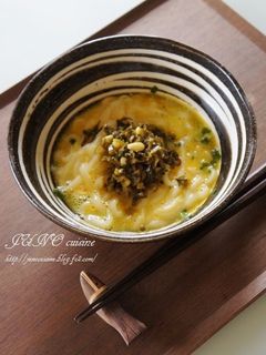 ☆釜玉高菜炒めうどん☆-レシピのメイン写真
