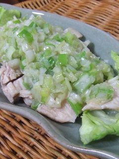 蒸し鶏のネギ油-レシピのメイン写真