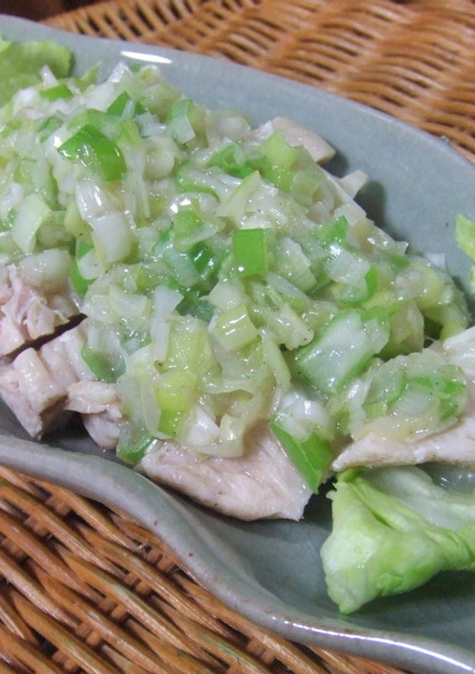 蒸し鶏のネギ油-レシピのメイン写真