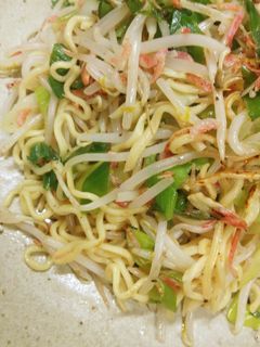 簡単、もやしたっぷり塩焼きそば-レシピのメイン写真