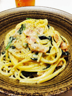 ほうれん草のクリームパスタ-レシピのメイン写真
