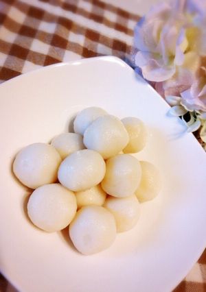 お月見☆絹ごし豆腐でもちもち白玉だんご-レシピのメイン写真