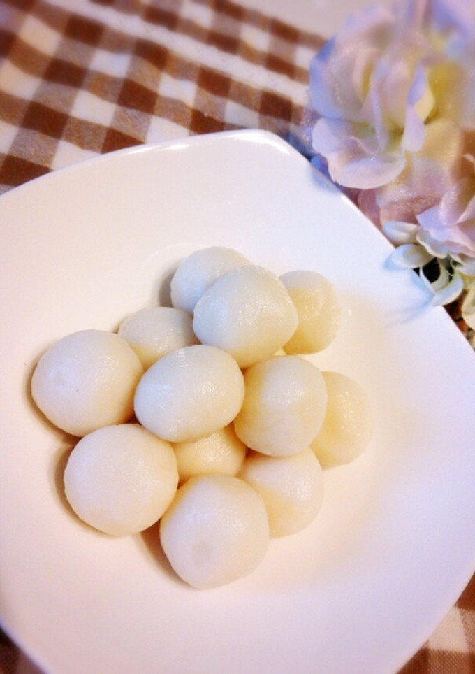 お月見☆絹ごし豆腐でもちもち白玉だんご-レシピのメイン写真