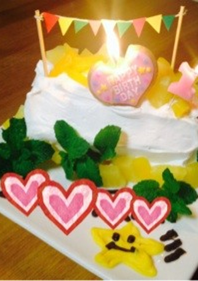 一歳誕生日 おめでとうケーキ-レシピのメイン写真
