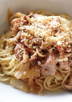 鶏としめじの塩レモン風味パスタ-レシピのメイン写真