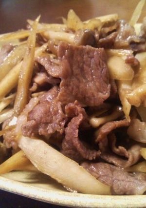 ゴボウと牛肉大和煮風-レシピのメイン写真