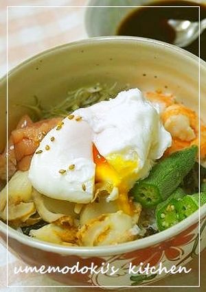 彩り良く♪海の幸＋エッグ丼-レシピのメイン写真