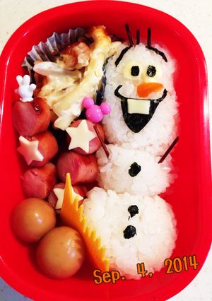 オラフ キャラ弁-レシピのメイン写真