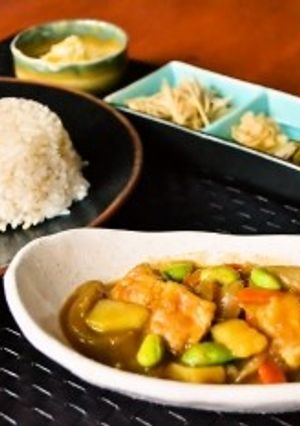 ベジタリアンカレー　凍り豆腐がお肉の食感-レシピのメイン写真