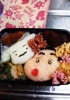 キャラ弁 クレヨンしんちゃん＆シロ-レシピのメイン写真