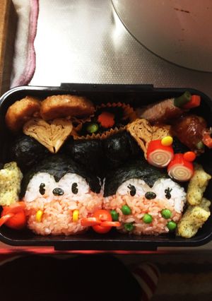 キャラ弁 ミッキー＆ミニー-レシピのメイン写真