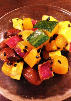 ２ステップ★市販の煮豆で簡単大学芋-レシピのメイン写真