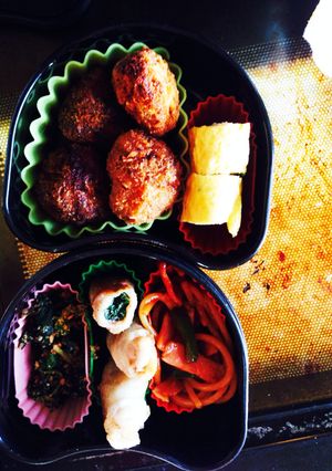 お弁当 その1 牛肉団子あげ-レシピのメイン写真