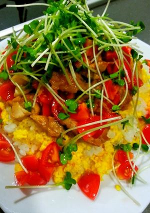 照りチキdeちらし寿司-レシピのメイン写真