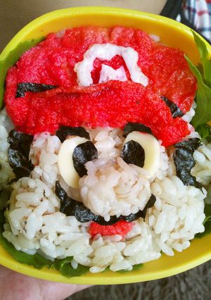 ☆キャラ弁☆ぽっちゃりマリオ。-レシピのメイン写真