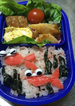 金魚キャラ弁-レシピのメイン写真