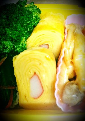 お弁当に☆ｶﾆカマたまご焼き-レシピのメイン写真