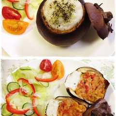 รูปของ 夏野菜グラタン in 茄子カップ