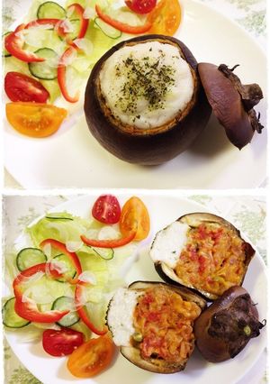 夏野菜グラタン in 茄子カップ-レシピのメイン写真