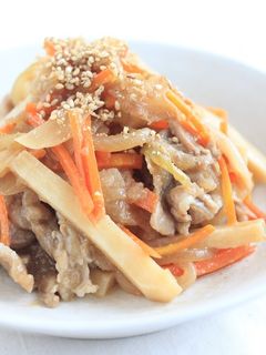 ご飯が進む!豚肉と長芋の甘辛炒め。-レシピのメイン写真