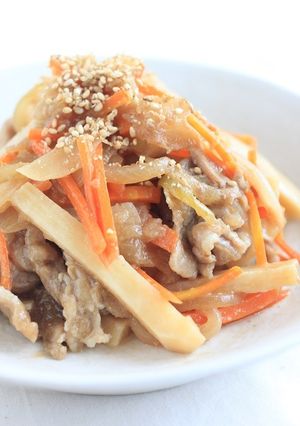 ご飯が進む！豚肉と長芋の甘辛炒め。-レシピのメイン写真