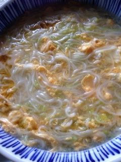キャベツと玉子の白湯麺-レシピのメイン写真