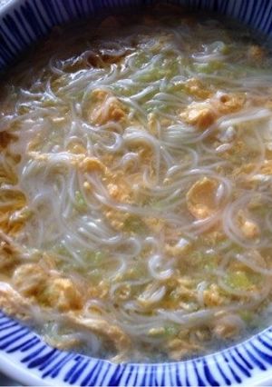 キャベツと玉子の白湯麺-レシピのメイン写真