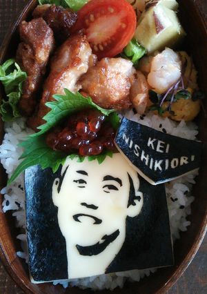 キャラ弁 錦織圭-レシピのメイン写真