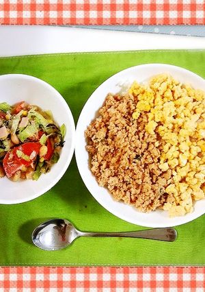 簡単鶏そぼろ丼☆-レシピのメイン写真