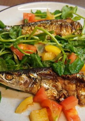 サンマ焼きの塩レモン和え!!-レシピのメイン写真