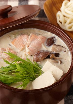鮭ときのこのまろやか豆乳鍋-レシピのメイン写真
