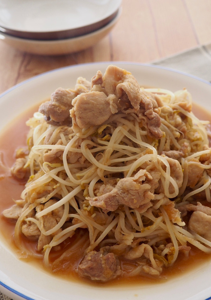 もやし増し増し豚こま肉の生姜焼き-レシピのメイン写真