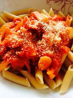 ニンニクトマトパスタ-レシピのメイン写真