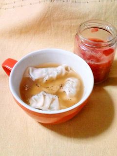 「塩トマト」deスープな餃子-レシピのメイン写真