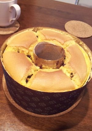 ふんわりチョコチップ入りシフォンケーキ♪-レシピのメイン写真